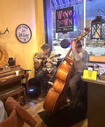 Wine Bar with Live Music in Downtown Brevard NC - wine bar